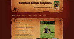 Desktop Screenshot of ahornblatt.ca